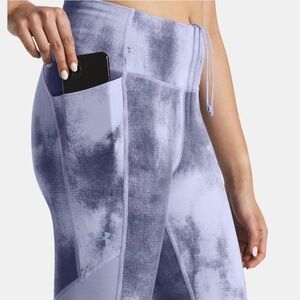 Storm Shades of Blue Ocean Printed Fitted High Rise Ankle Leggings with Pockets